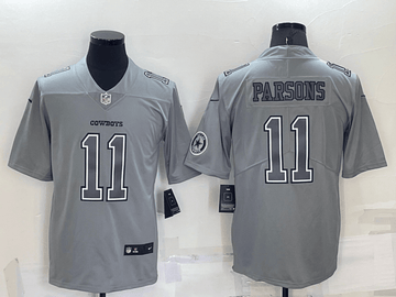 Micah Parsons Logo Dallas Cowboys grey Vapor jersey
