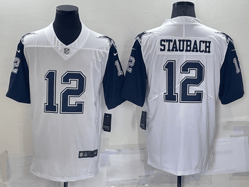 Roger Staubach Dallas Cowboys white Color Rush jersey