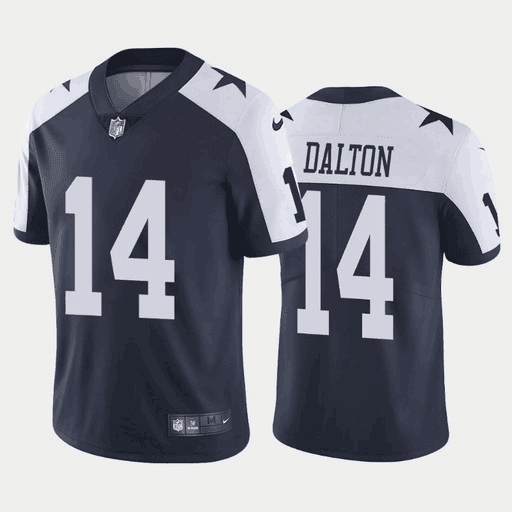 Andy Dalton Dallas Cowboys navy Vapor jersey