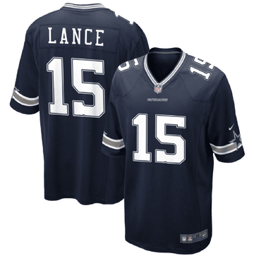 Trey Lance Dallas Cowboys navy Game jersey