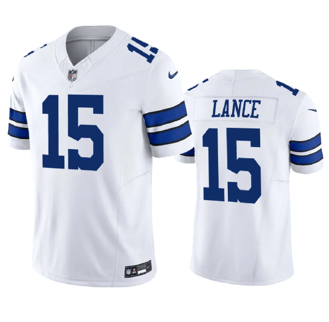 Trey Lance Dallas Cowboys white Limited jersey