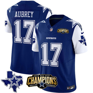 Brandon Aubrey Dallas Cowboys blue jersey