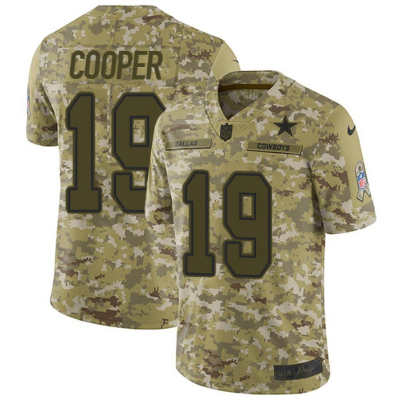 Amari Cooper Dallas Cowboys camo Salute To Service jersey