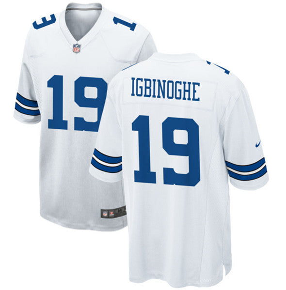 Noah Igbinoghene Dallas Cowboys white Game jersey