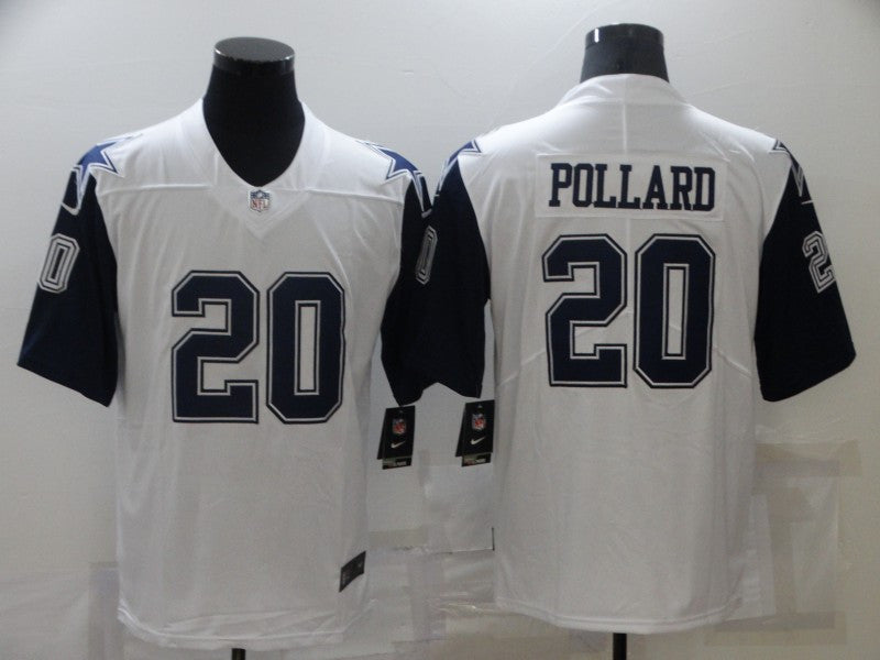 Tony Pollard Dallas Cowboys white Limited jersey