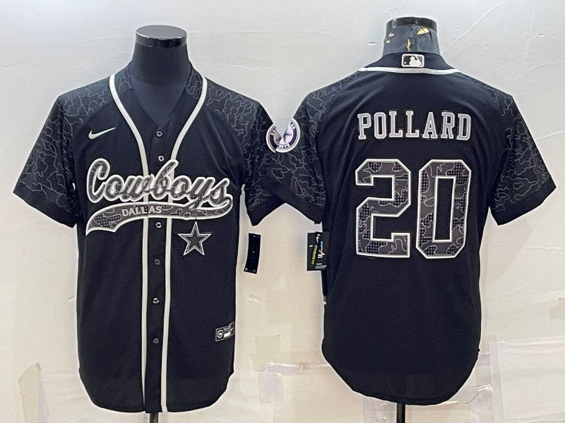 Tony Pollard Dallas Cowboys black jersey