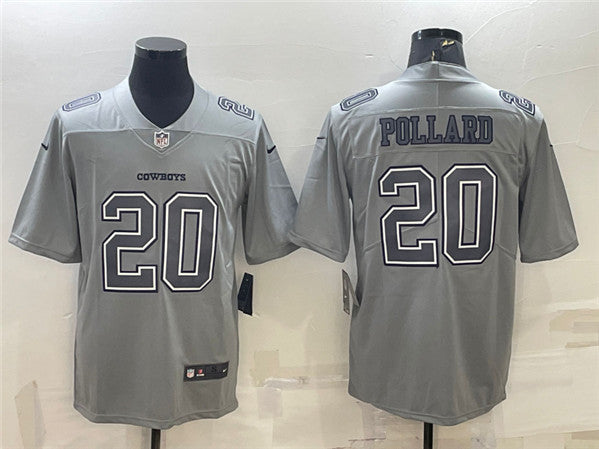 Tony Pollard Dallas Cowboys gray Fashion jersey