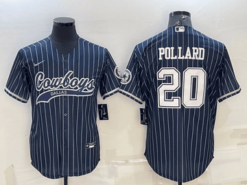 Tony Pollard Dallas Cowboys navy jersey