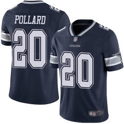 Tony Pollard Dallas Cowboys navy Vapor jersey