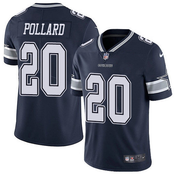 Tony Pollard Dallas Cowboys navy Limited jersey