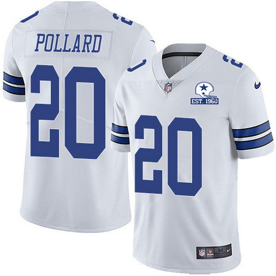 Tony Pollard Dallas Cowboys white Limited jersey
