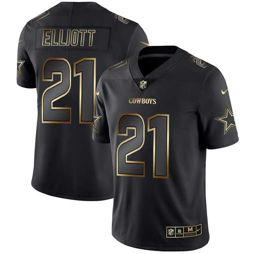 Ezekiel Elliott Dallas Cowboys black jersey