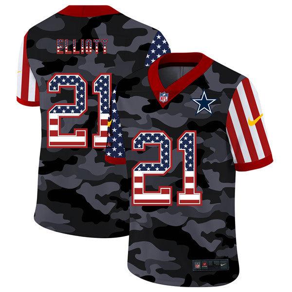 Ezekiel Elliott Dallas Cowboys camo Limited jersey