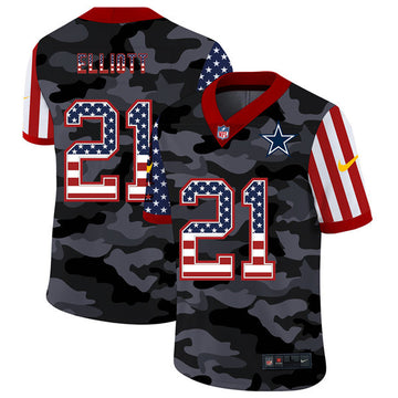 Ezekiel Elliott Dallas Cowboys camo Limited jersey