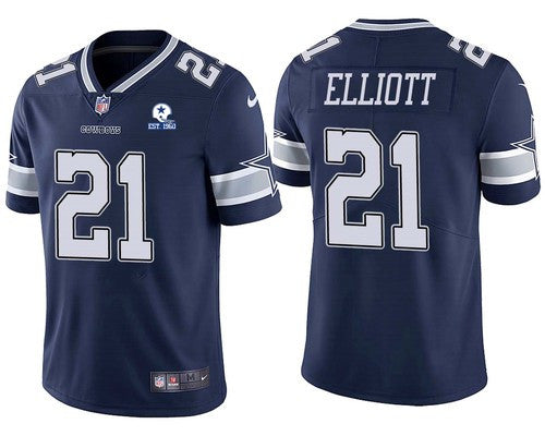 Ezekiel Elliott Dallas Cowboys navy Vapor jersey