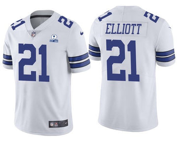 Ezekiel Elliott Dallas Cowboys white Vapor jersey