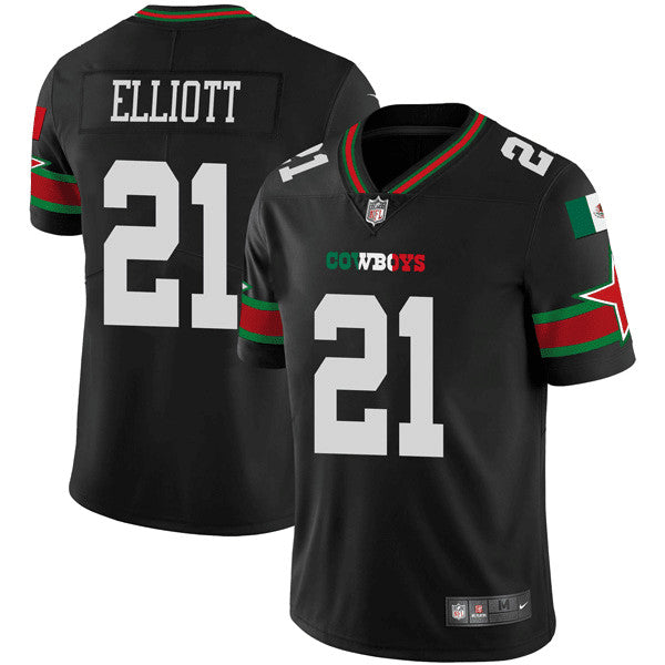 Ezekiel Elliott Dallas Cowboys black Vapor jersey
