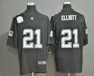 Ezekiel Elliott Dallas Cowboys black Salute To Service jersey