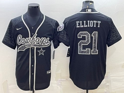 Ezekiel Elliott Dallas Cowboys black jersey