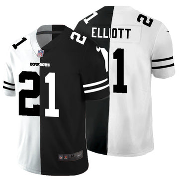 Ezekiel Elliott Dallas Cowboys black Split jersey