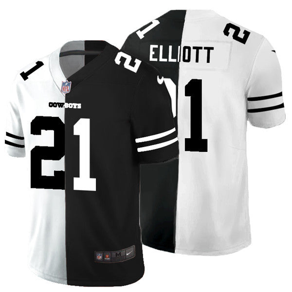 Ezekiel Elliott Dallas Cowboys black Split jersey