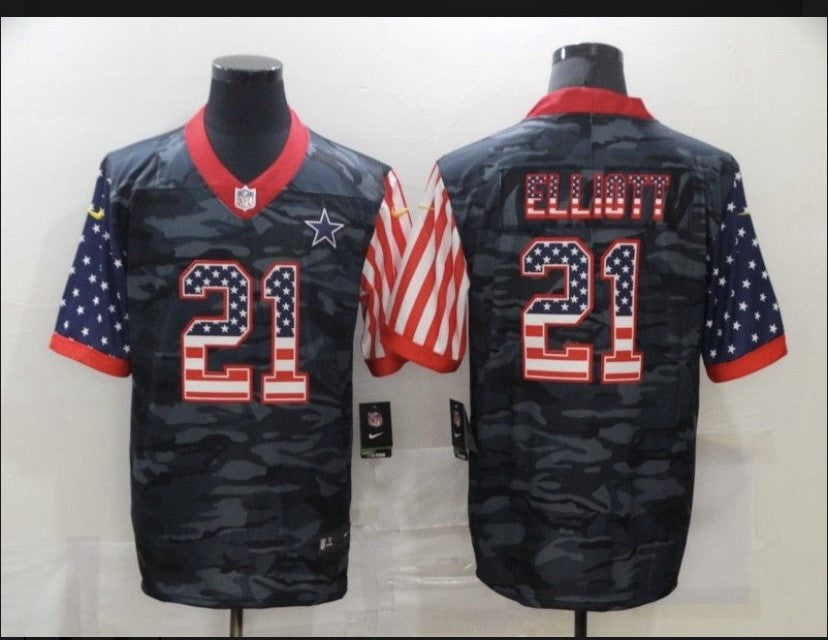 Ezekiel Elliott Dallas Cowboys camo Limited jersey