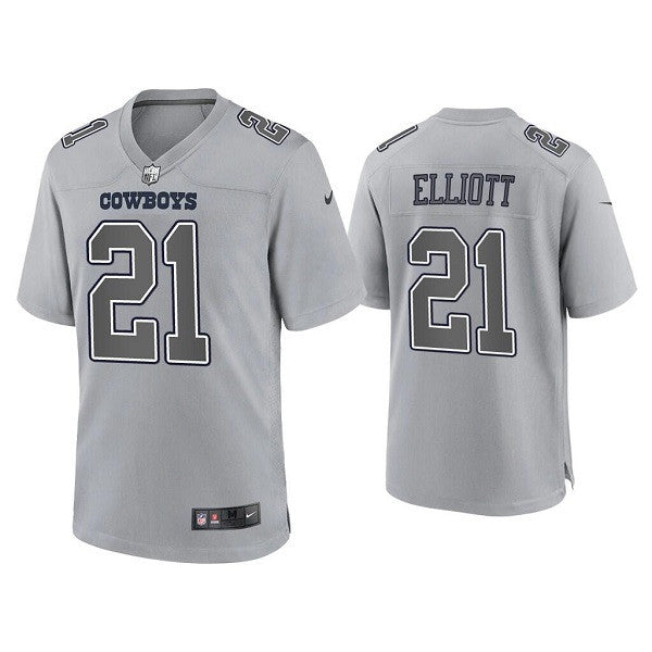 Ezekiel Elliott Dallas Cowboys gray Game jersey