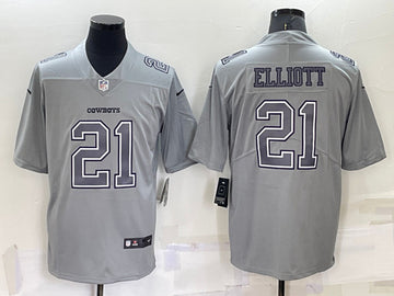 Ezekiel Elliott Dallas Cowboys gray Fashion jersey
