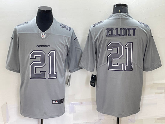 Ezekiel Elliott Dallas Cowboys gray Fashion jersey