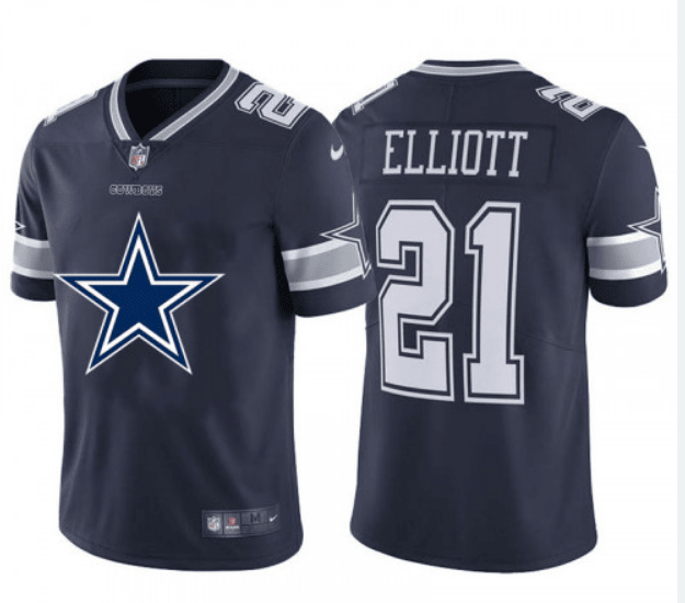 Ezekiel Elliott Dallas Cowboys navy Limited jersey