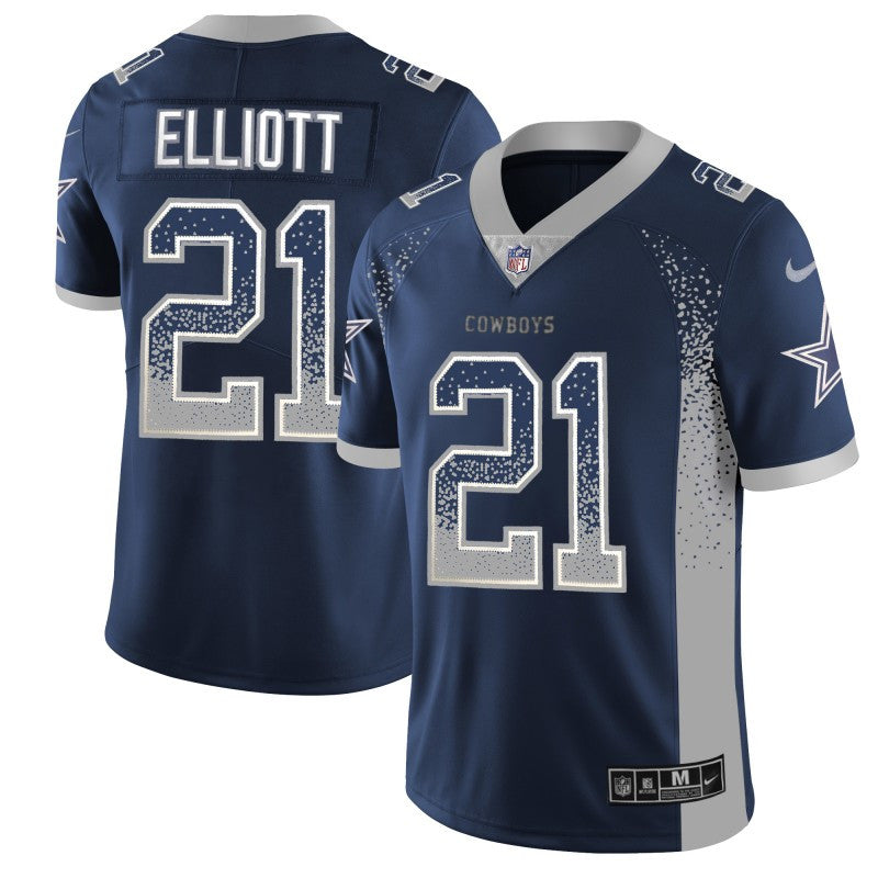 Ezekiel Elliott Dallas Cowboys navy Color Rush jersey