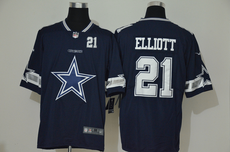Ezekiel Elliott Dallas Cowboys navy Vapor jersey
