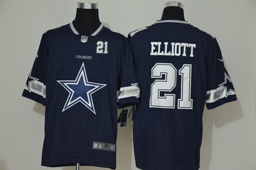 Ezekiel Elliott Dallas Cowboys navy Vapor jersey