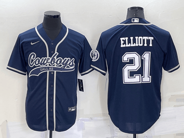 Ezekiel Elliott Dallas Cowboys navy jersey