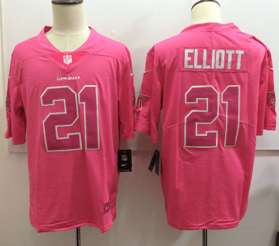 Ezekiel Elliott Dallas Cowboys pink Limited jersey