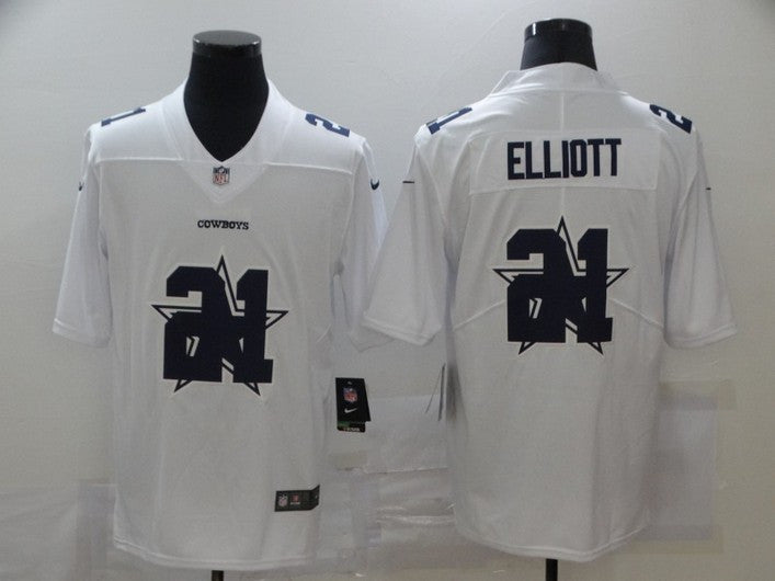 Ezekiel Elliott Dallas Cowboys white Vapor jersey