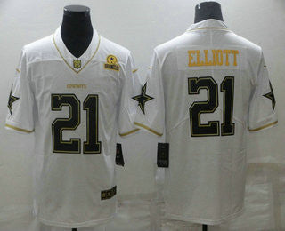 Ezekiel Elliott Dallas Cowboys white Limited jersey
