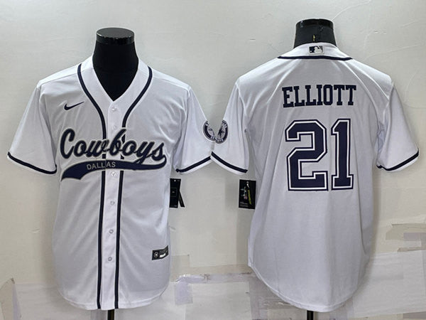 Ezekiel Elliott Dallas Cowboys white jersey