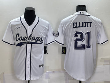 Ezekiel Elliott Dallas Cowboys white jersey