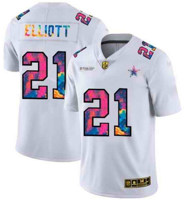 Ezekiel Elliott Dallas Cowboys white Limited jersey