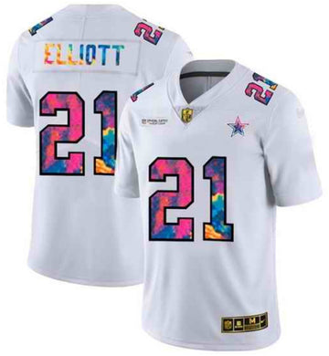 Ezekiel Elliott Dallas Cowboys white Limited jersey