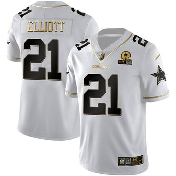 Ezekiel Elliott Dallas Cowboys white Limited jersey