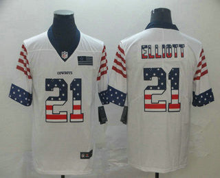 Ezekiel Elliott Dallas Cowboys white jersey