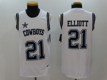 Ezekiel Elliott Dallas Cowboys white Limited jersey