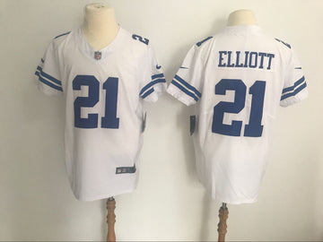 Ezekiel Elliott Dallas Cowboys white Vapor jersey