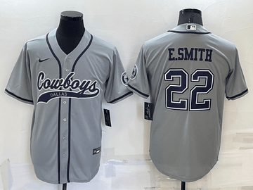 Emmitt Smith Dallas Cowboys grey jersey