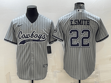 Emmitt Smith Dallas Cowboys grey jersey