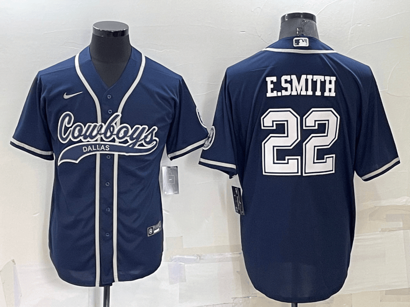 Emmitt Smith Dallas Cowboys navy jersey