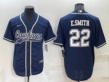 Emmitt Smith Dallas Cowboys navy jersey