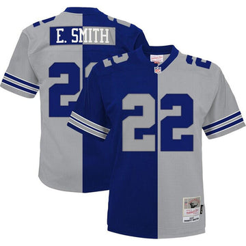 Emmitt Smith Dallas Cowboys navy Split jersey